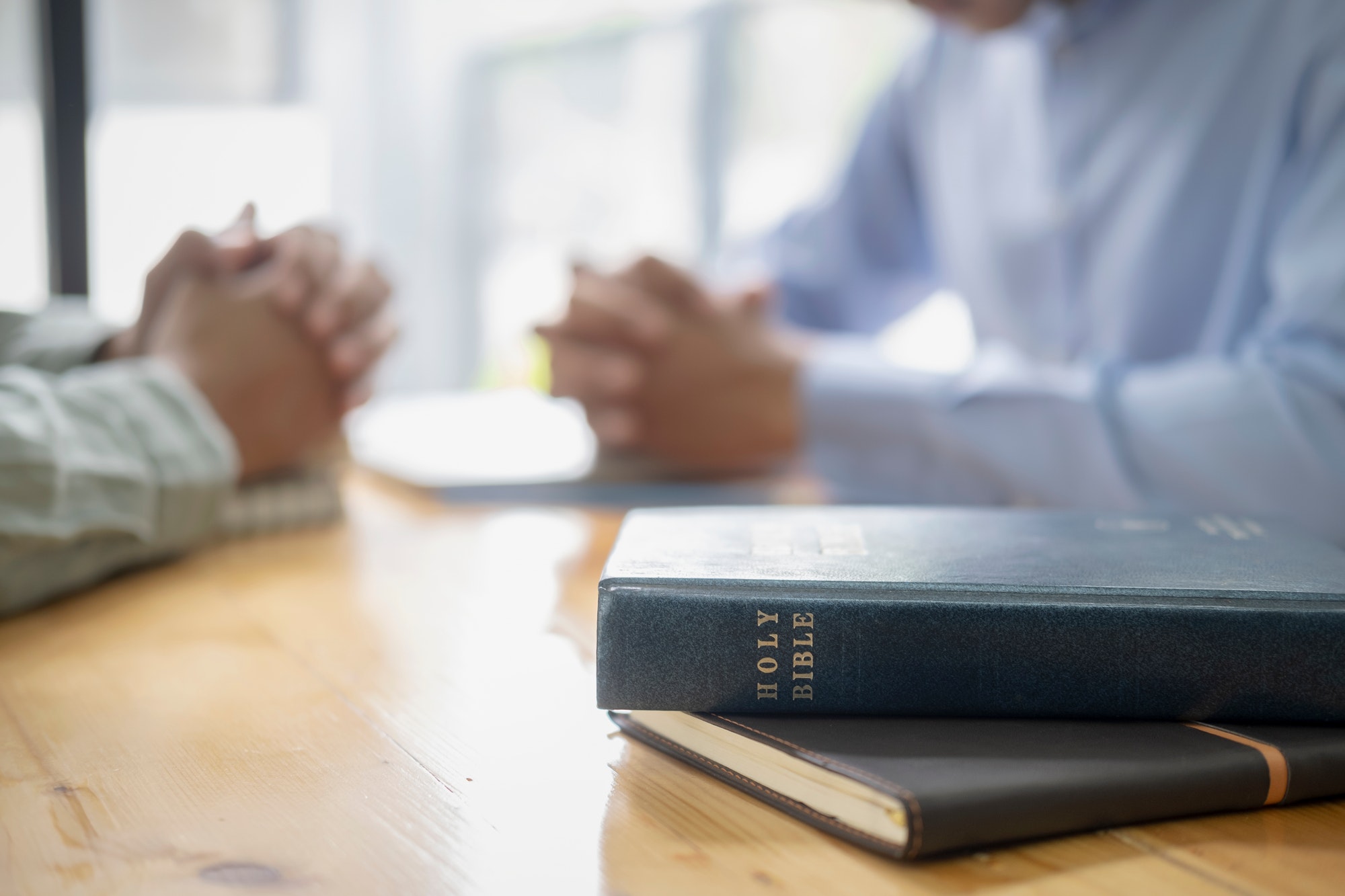 Bible and praying concept.